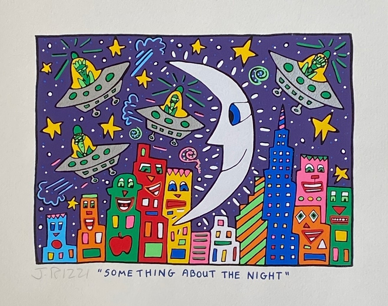 Something About the Night (signiert und nummeriert); 2D-Print, gerahmt
