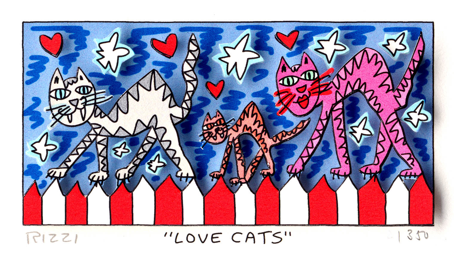 Love Cats, gerahmt