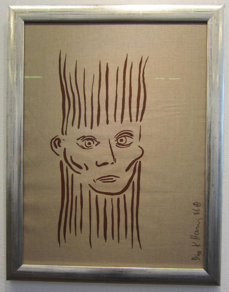 Portrait of Joseph Beuys, gerahmt