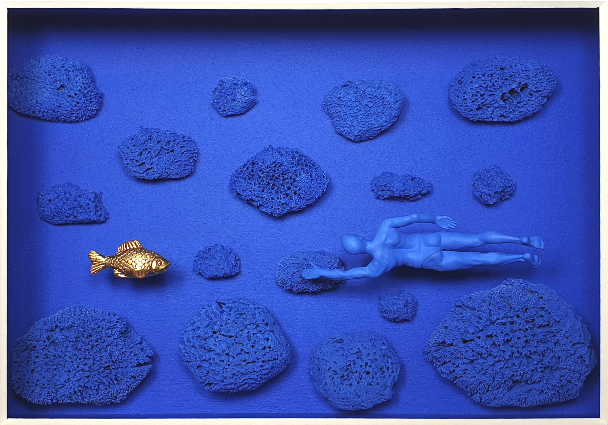 Goldfisch Homage Yves Klein