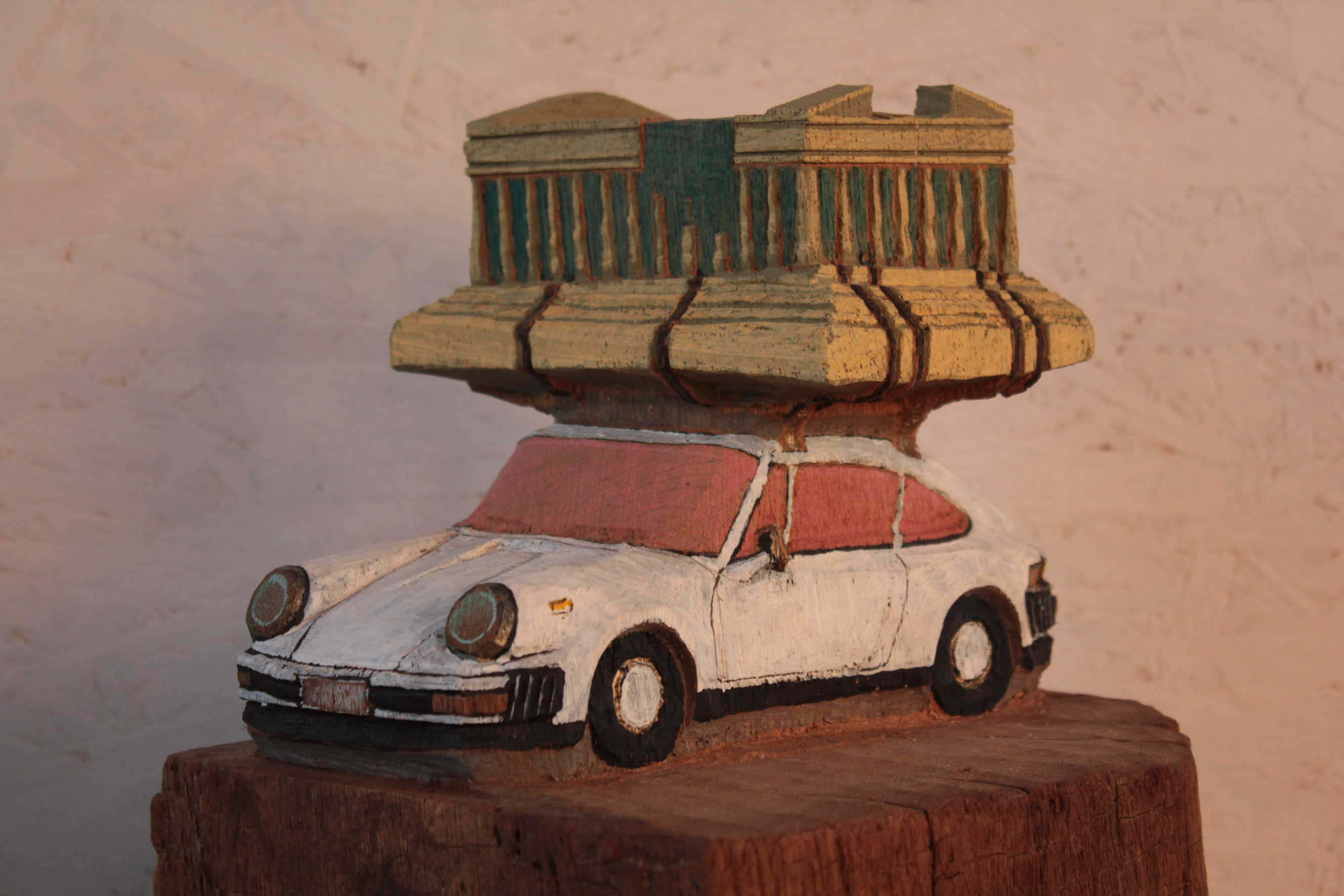 Porsche mit Akropolis