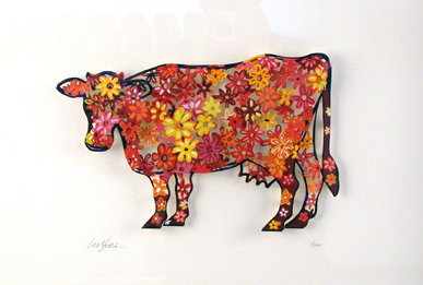 Floral Cow (PAPER)