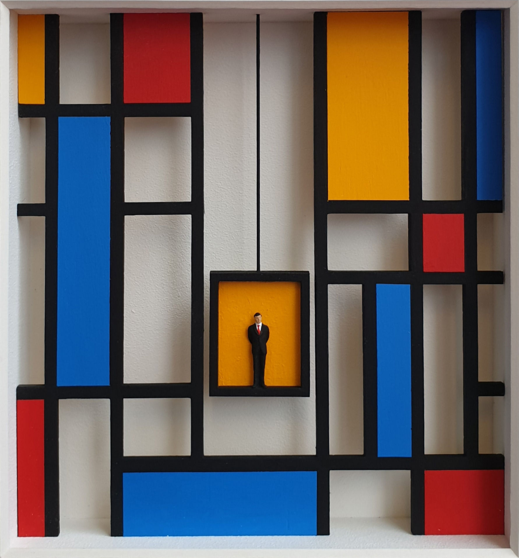 Der Fahrstuhl nach oben - Homage à Mondrian