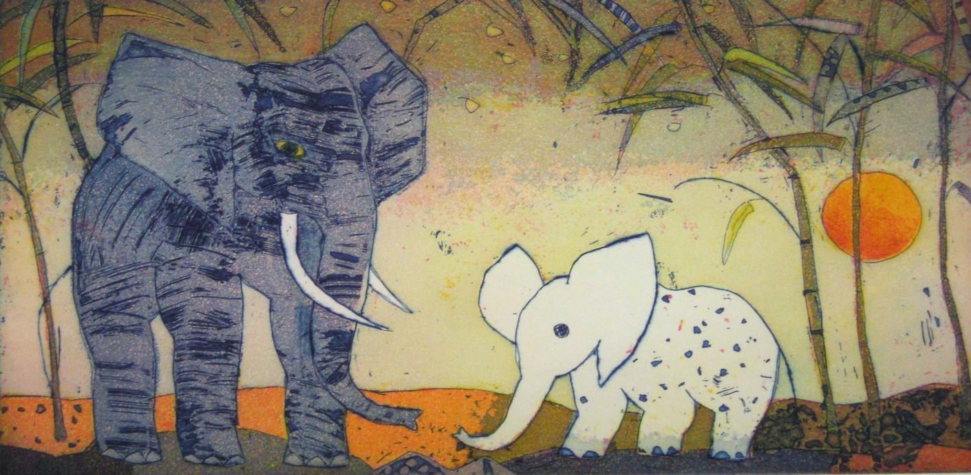 Elefantenbegegnung