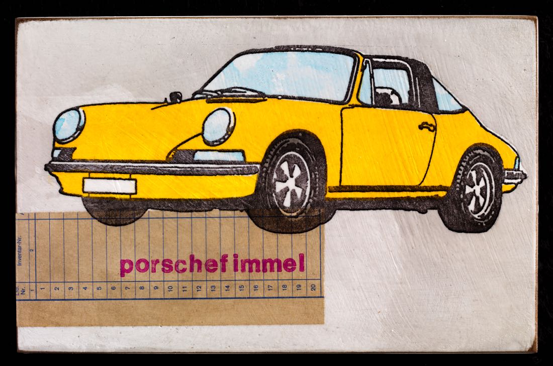 Porschefimmel - Targa indischgelb