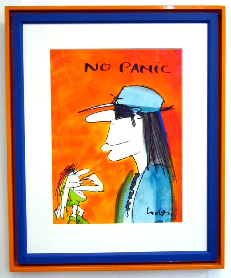 No Panic (Porträt) 4, gerahmt
