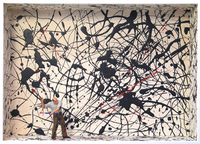 Homage to Jackson Pollock - Pollock in Action