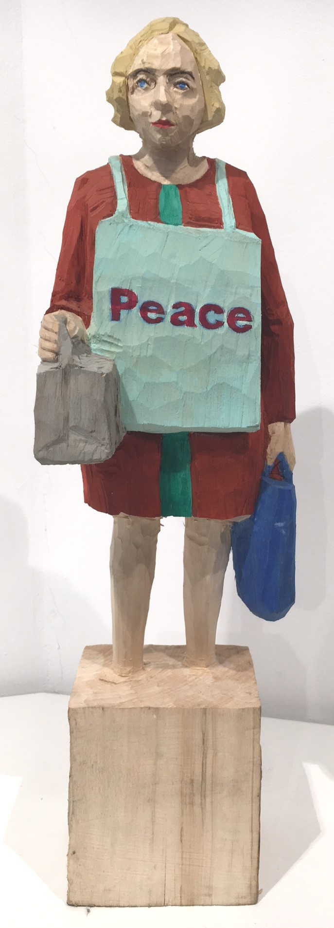 Edekafrau (1232) Peace (graue und blaue Tasche)