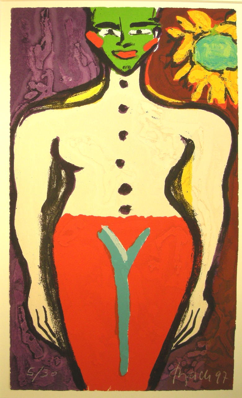 o.T. (Frau mit Sonnenblume) 1997