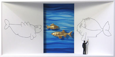 Homage to Paul Klee - Klee zeichnet einen Fisch