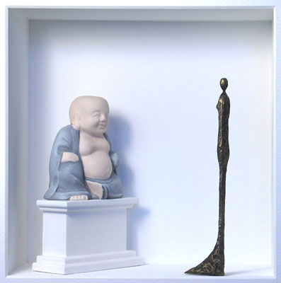 Homage to Alberto Giacometti - Giacometti meets Buddha