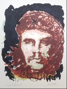 Che Guevara - Unikatdruck 40 (Schwarz-Braun)