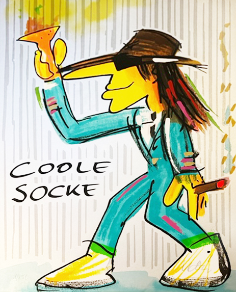 Coole Socke, 2022 (türkiser Anzug)