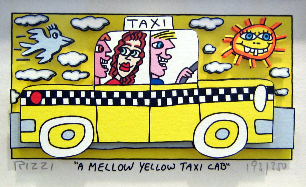 A Mellow Yellow Taxi Cab, gerahmt