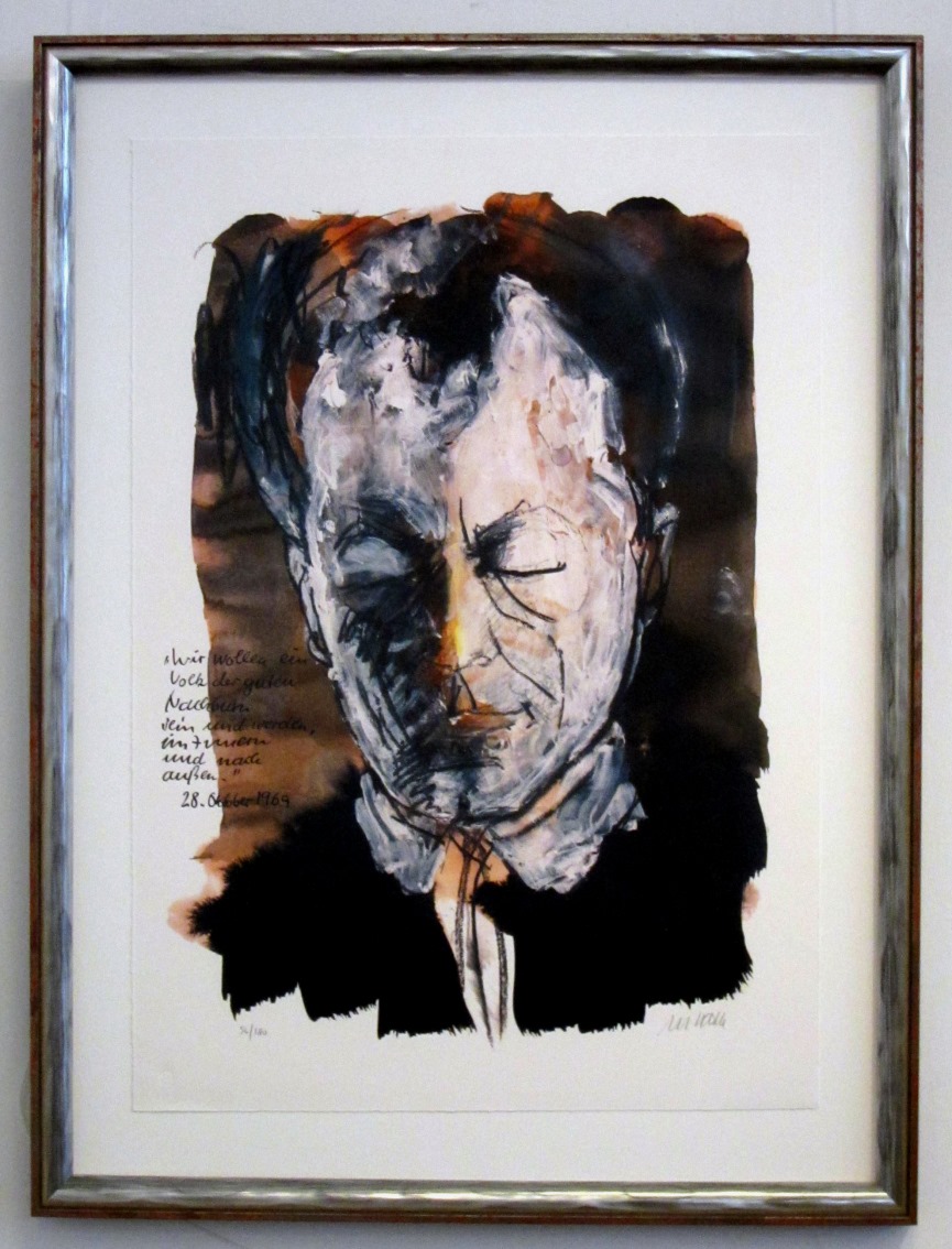 Porträt - Willy Brandt, gerahmt